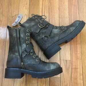 Seven7 Cardi B Combat Boots Sz 8